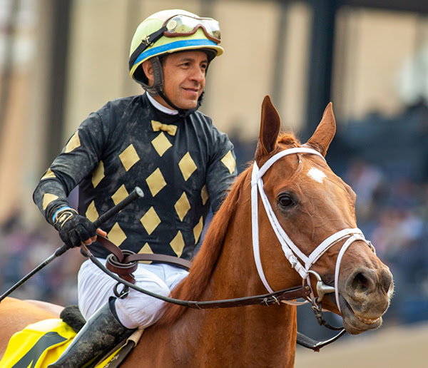 American Pharoah jockey Victor Espinoza throws the first pitch at